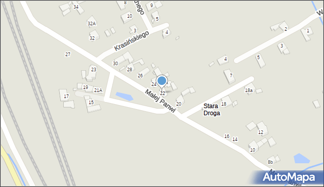 Opole, Małej Panwi, 22, mapa Opola