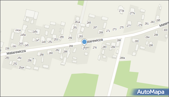 Ossów, Matarewicza, 272, mapa Ossów