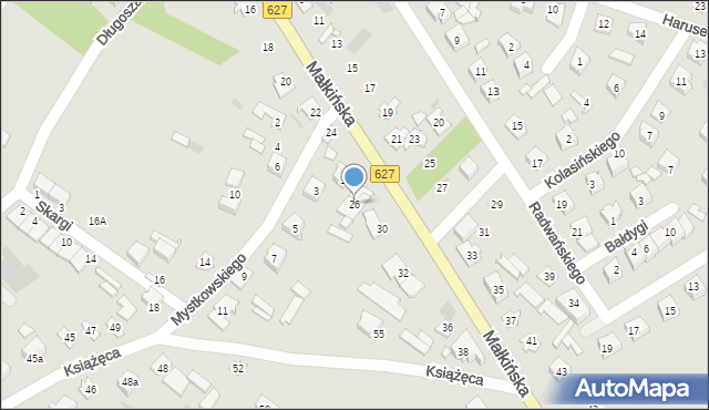 Ostrów Mazowiecka, Małkińska, 26, mapa Ostrów Mazowiecka