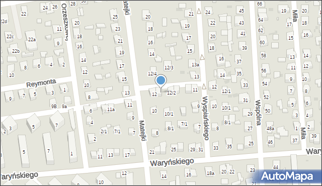 Ostrowiec Świętokrzyski, Matejki Jana, 12/1, mapa Ostrowiec Świętokrzyski