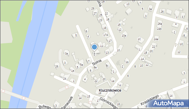 Oświęcim, Makuszyńskiego Kornela, 2, mapa Oświęcimia