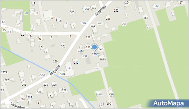 Otwock, Majowa, 240, mapa Otwock