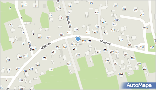 Otwock, Majowa, 268, mapa Otwock