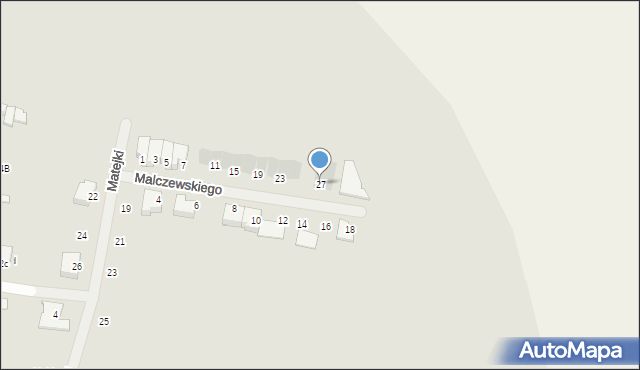 Ożarów Mazowiecki, Malczewskiego Jacka, 27, mapa Ożarów Mazowiecki