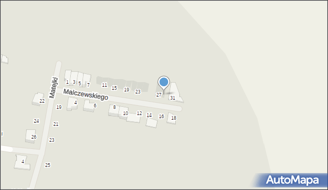 Ożarów Mazowiecki, Malczewskiego Jacka, 29, mapa Ożarów Mazowiecki