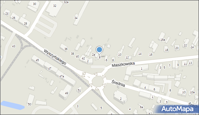 Ozorków, Maszkowska, 4, mapa Ozorków