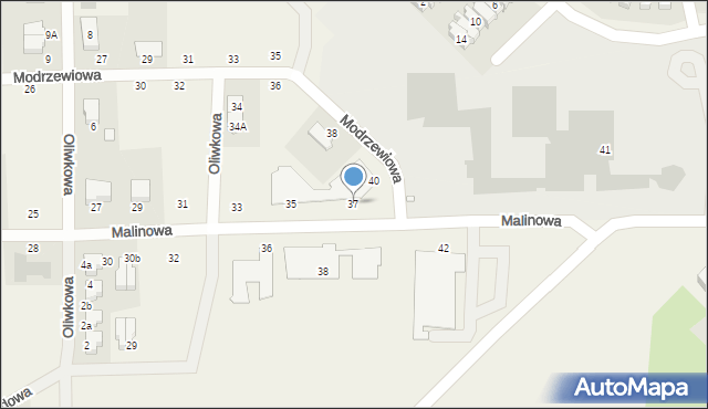 Palędzie, Malinowa, 37, mapa Palędzie