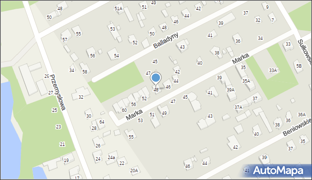 Piaseczno, Marka, ks., 48, mapa Piaseczno