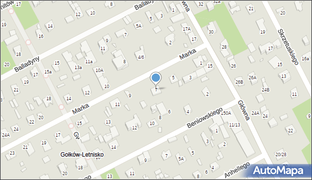 Piaseczno, Marka, ks., 7, mapa Piaseczno