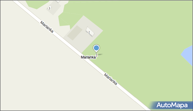 Piaszczyce, Marianka, 1, mapa Piaszczyce