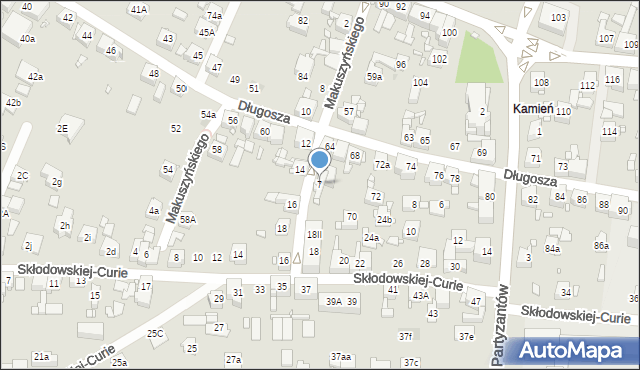 Piekary Śląskie, Makuszyńskiego Kornela, 7, mapa Piekary Śląskie