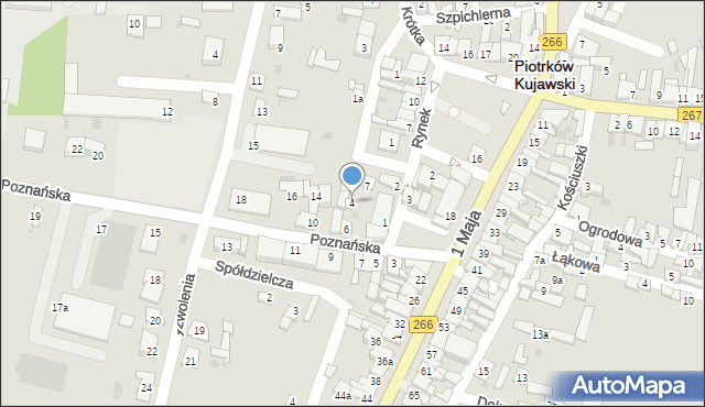 Piotrków Kujawski, Mały Rynek, 4, mapa Piotrków Kujawski