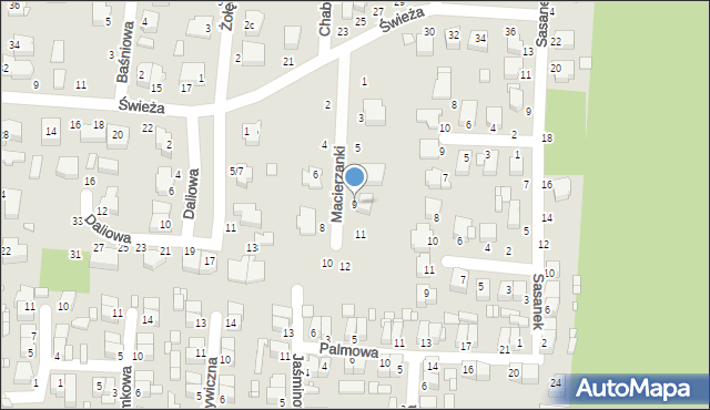 Piotrków Trybunalski, Macierzanki, 9, mapa Piotrków Trybunalski