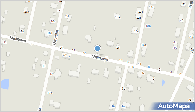 Piotrków Trybunalski, Malinowa, 20, mapa Piotrków Trybunalski