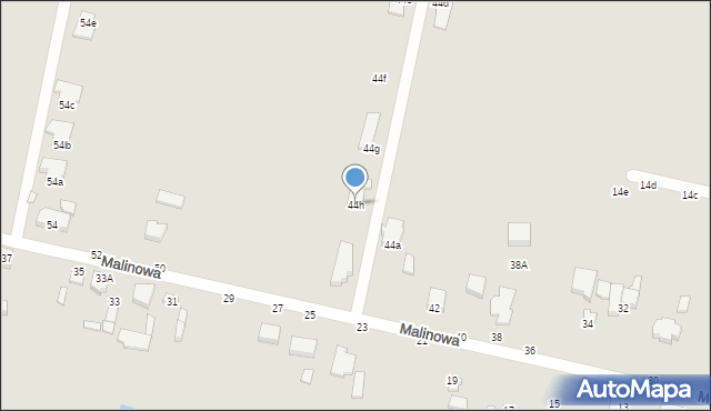 Piotrków Trybunalski, Malinowa, 44h, mapa Piotrków Trybunalski