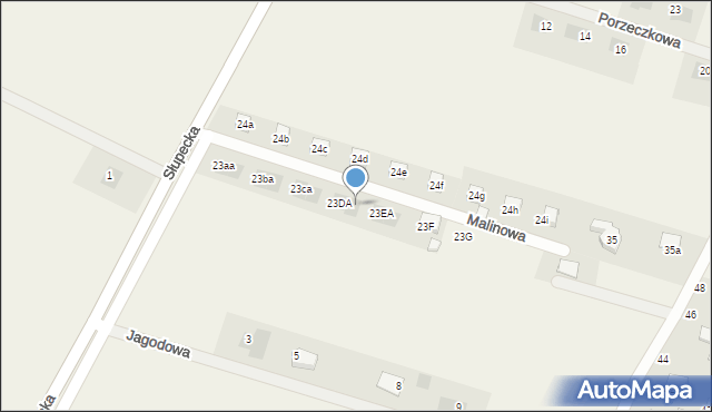 Piotrowice, Malinowa, 23DB, mapa Piotrowice