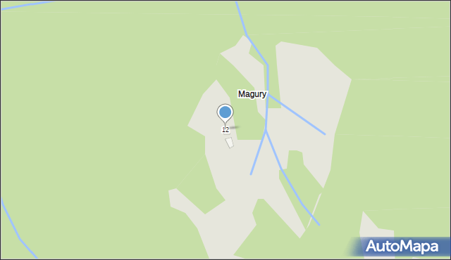 Piwniczna-Zdrój, Magóry, 12, mapa Piwniczna-Zdrój