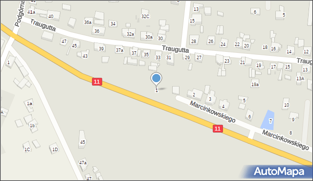 Pleszew, Marcinkowskiego Karola, 1, mapa Pleszew