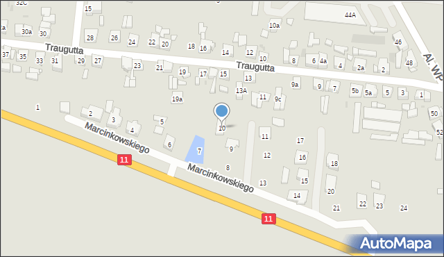 Pleszew, Marcinkowskiego Karola, 10, mapa Pleszew