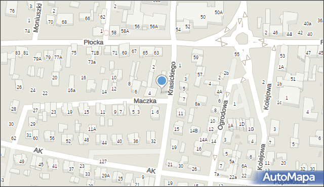 Płońsk, Maczka Stanisława, gen., 2, mapa Płońsk