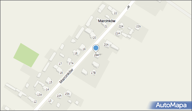 Podwarpie, Marcinków, 19A, mapa Podwarpie