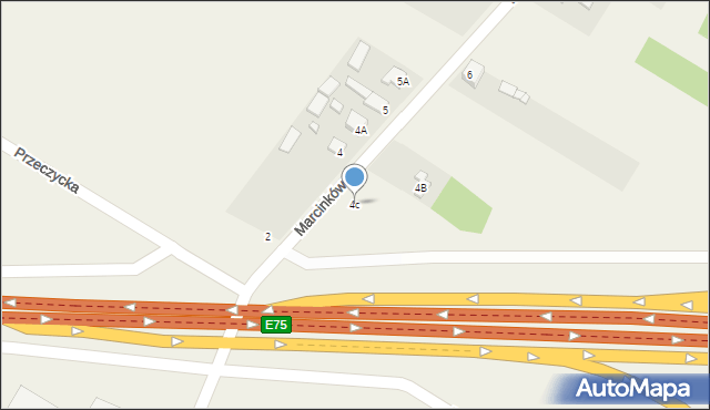 Podwarpie, Marcinków, 4c, mapa Podwarpie