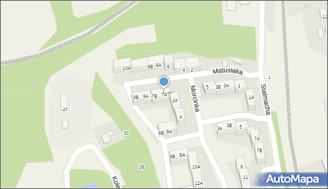 Pogwizdów, Matusiaka Klemensa, 7A, mapa Pogwizdów