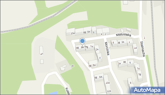 Pogwizdów, Matusiaka Klemensa, 9A, mapa Pogwizdów