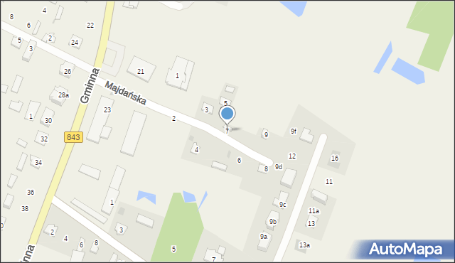 Pokrówka, Majdańska, 7, mapa Pokrówka