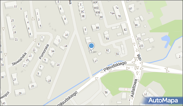 Police, Mazurska, 15, mapa Police