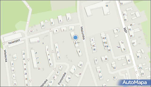 Police, Mazurska, 6, mapa Police