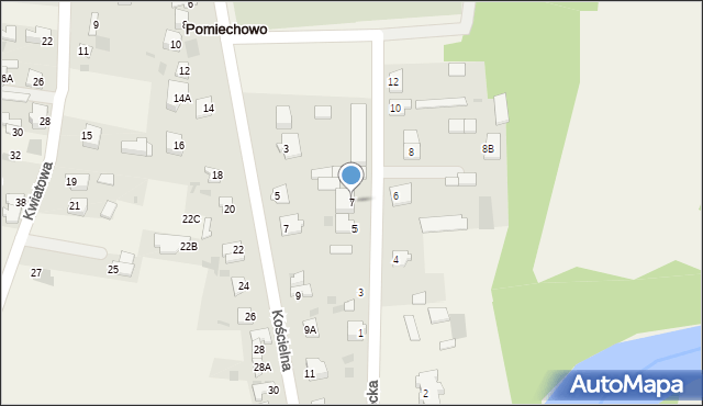 Pomiechowo, Mazowiecka, 7, mapa Pomiechowo