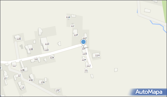 Poronin, Majerczykówka, 11k, mapa Poronin