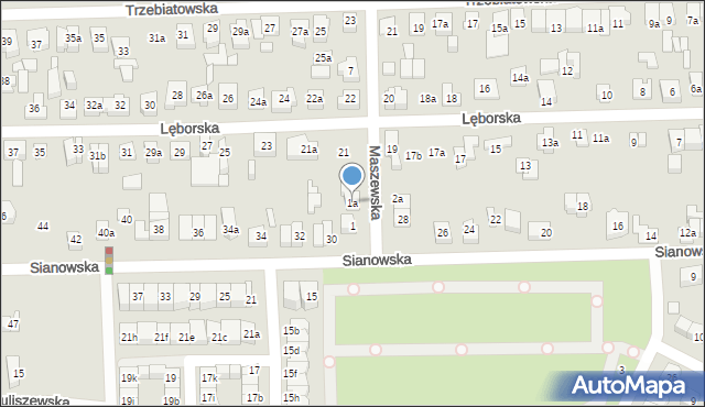 Poznań, Maszewska, 1a, mapa Poznania