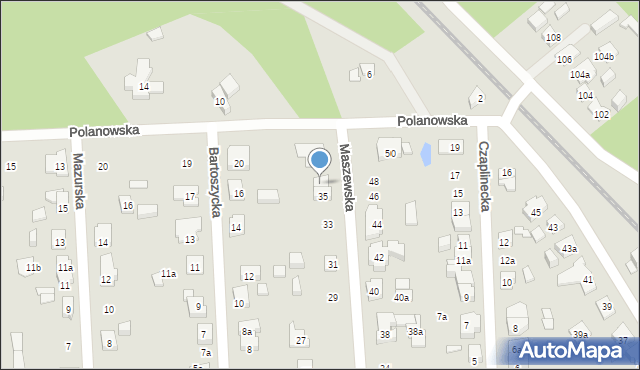 Poznań, Maszewska, 37, mapa Poznania