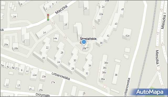 Poznań, Maczka Stanisława, gen., 16a, mapa Poznania