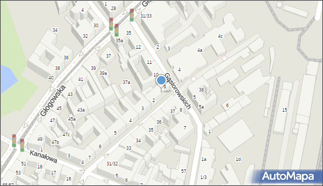 Poznań, Małeckiego Antoniego, 1, mapa Poznania