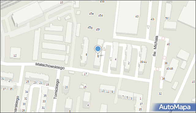Poznań, Małachowskiego Stanisława, 6, mapa Poznania