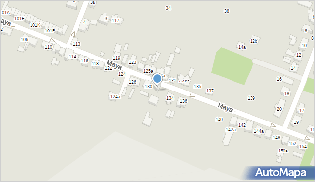 Poznań, Maya Romana, 132, mapa Poznania