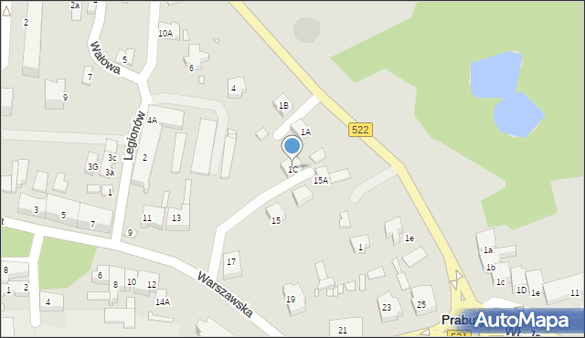 Prabuty, Malborska, 1C, mapa Prabuty