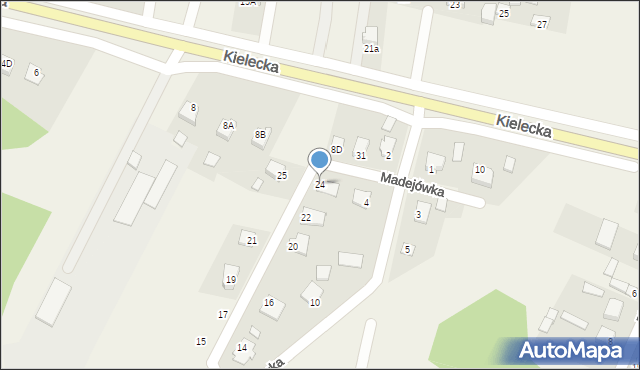 Promnik, Madejówka, 24, mapa Promnik