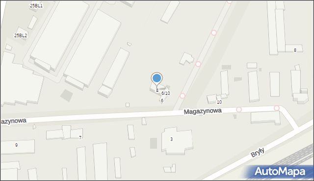 Pruszków, Magazynowa, 4, mapa Pruszków