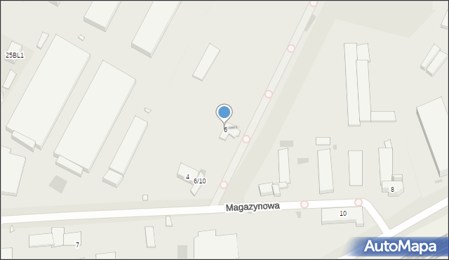 Pruszków, Magazynowa, 6, mapa Pruszków
