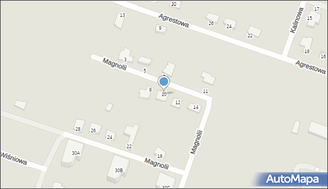 Przasnysz, Magnolii, 10, mapa Przasnysz