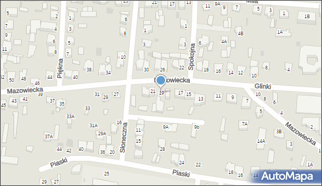 Przasnysz, Mazowiecka, 19, mapa Przasnysz