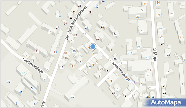 Przemyśl, Malczewskiego Jacka, 2, mapa Przemyśla