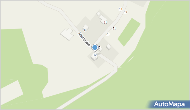 Przetoczyno, Mazurska, 12, mapa Przetoczyno