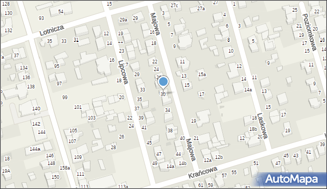 Przeźmierowo, Majowa, 30, mapa Przeźmierowo