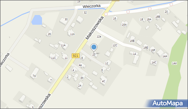 Przyszowice, Makoszowska, 10, mapa Przyszowice