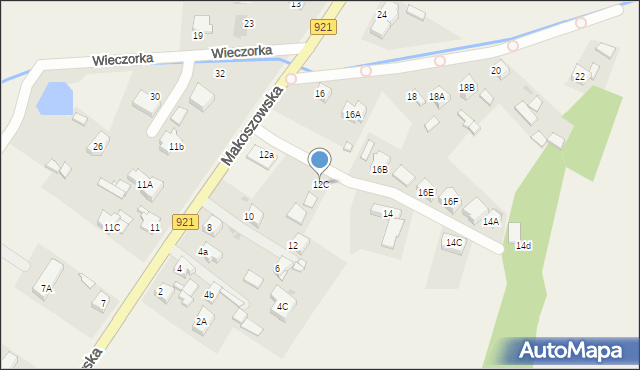 Przyszowice, Makoszowska, 12C, mapa Przyszowice